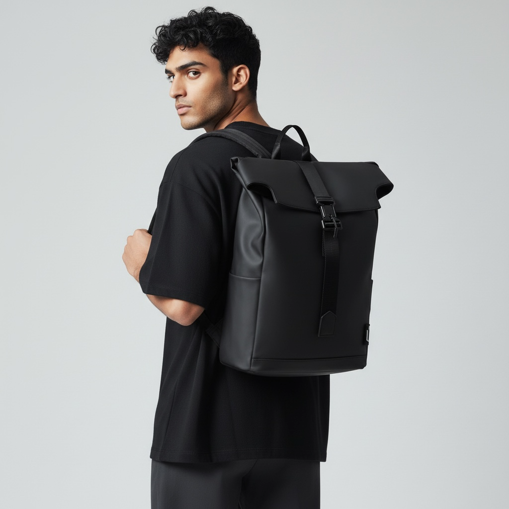 Sac à Dos Compact – PVC Résistant & Léger, Style Urbain