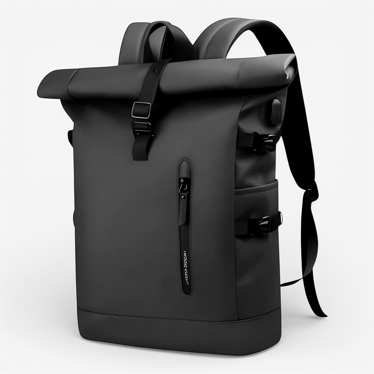 Sac à Dos Urbain Homme – Rolltop, Tissu Déperlant & Port USB, 15.6”